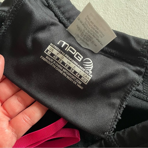 MPG Womans Jet Black Performance Activewear Pants, Size M - Picture 2 of 8